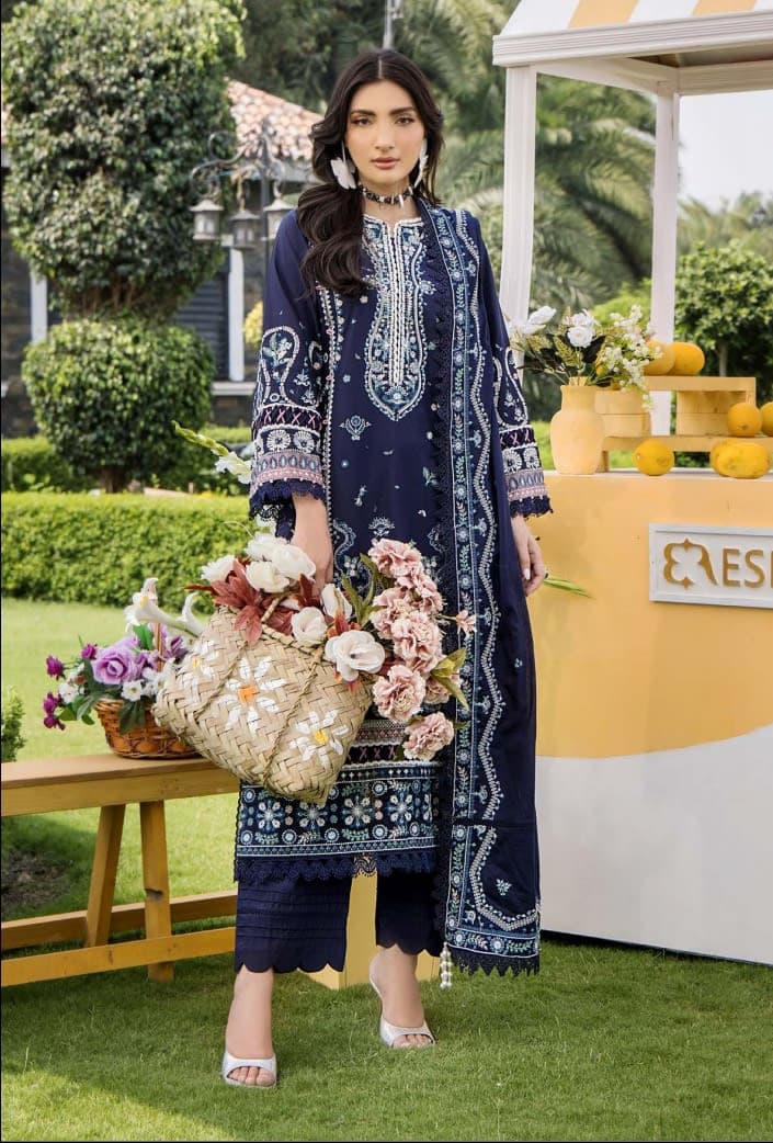 Eshaisha Unstitched Luxury Lawn '25