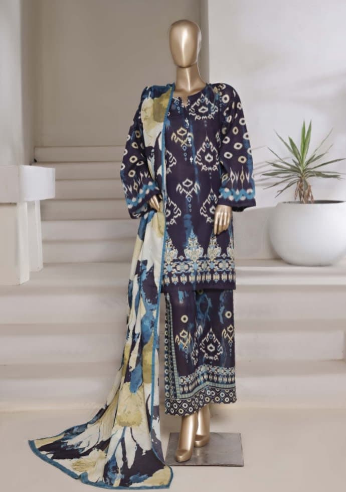 Sadabahar Stitched Printed Shimmered Cambric Collection