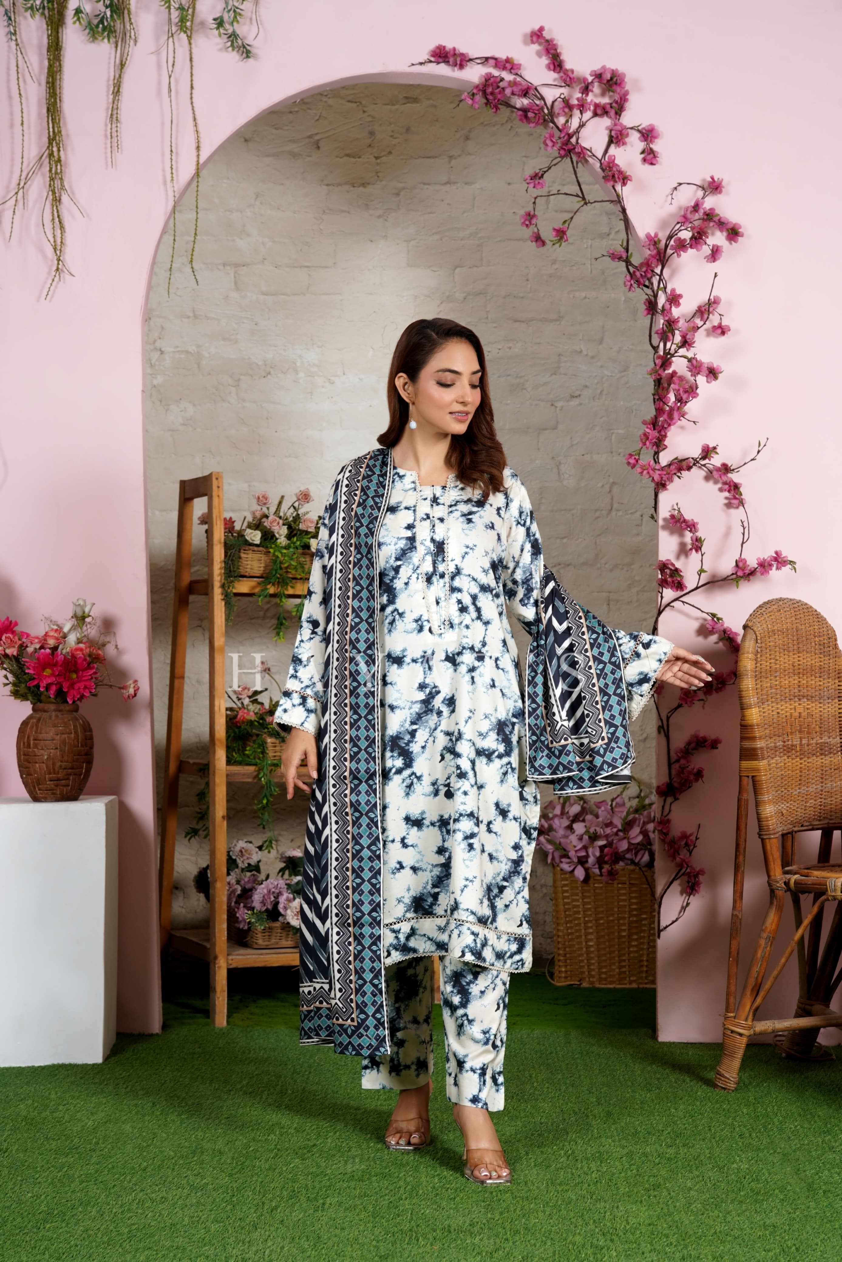 Matching Co-ord with Viscose Linen Dupatta vol: 1