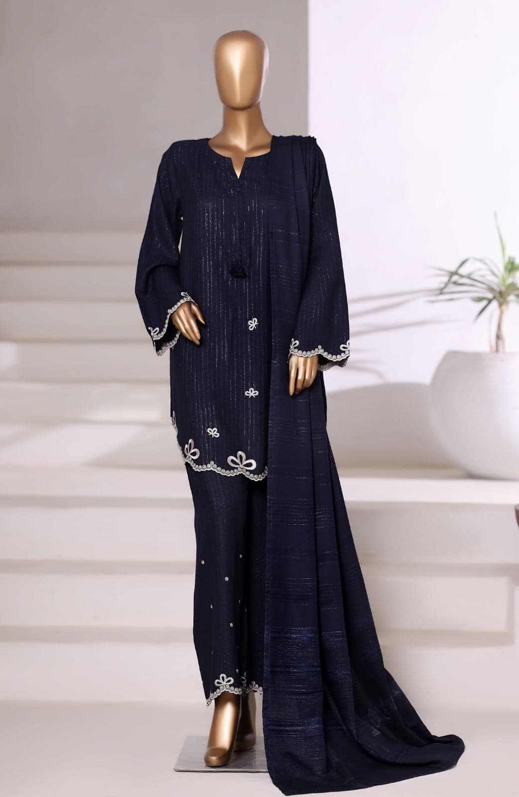 SADABAHAR- Vybe Co-ord Set with Dhanak Shawl