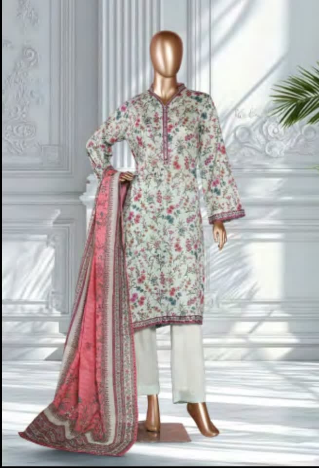 BIN SAEED Stitched 3 Piece Printed Lawn Collection 2026 VOL 1