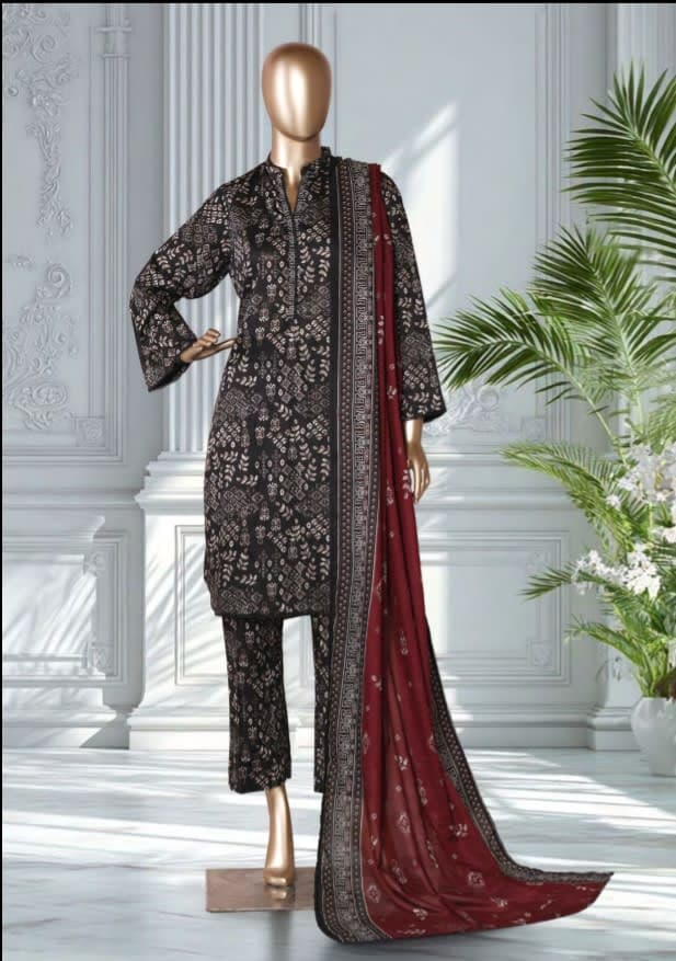 BIN SAEED Stitched 3 Piece Printed Lawn Collection 2026 VOL 1