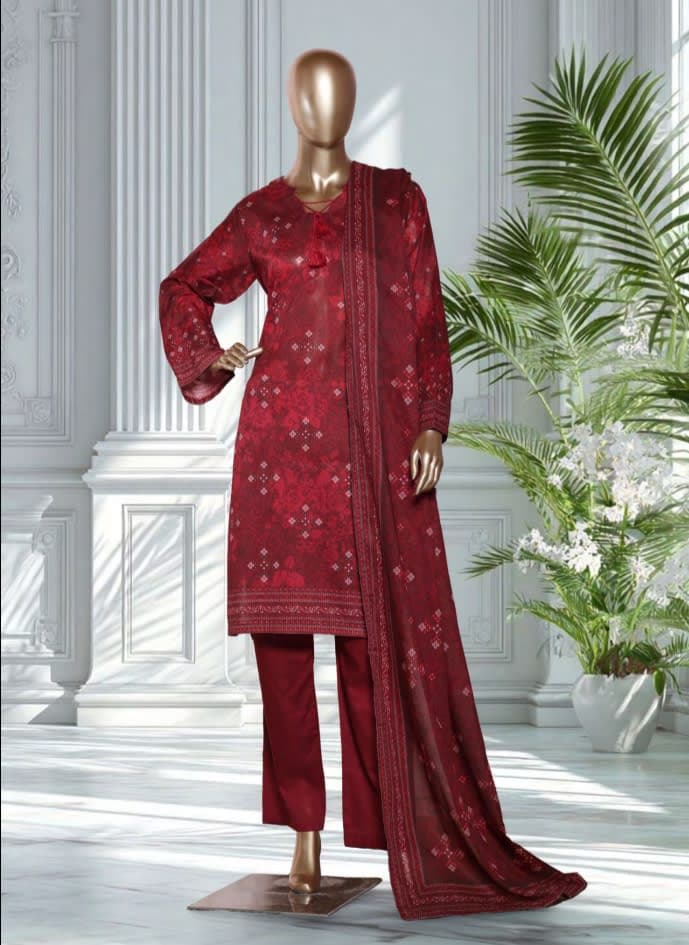 BIN SAEED Stitched 3 Piece Printed Lawn Collection 2026 VOL 1