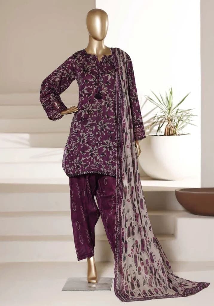 Sada Bahar Malaika Embroidered 3-Piece Shalwar Suit