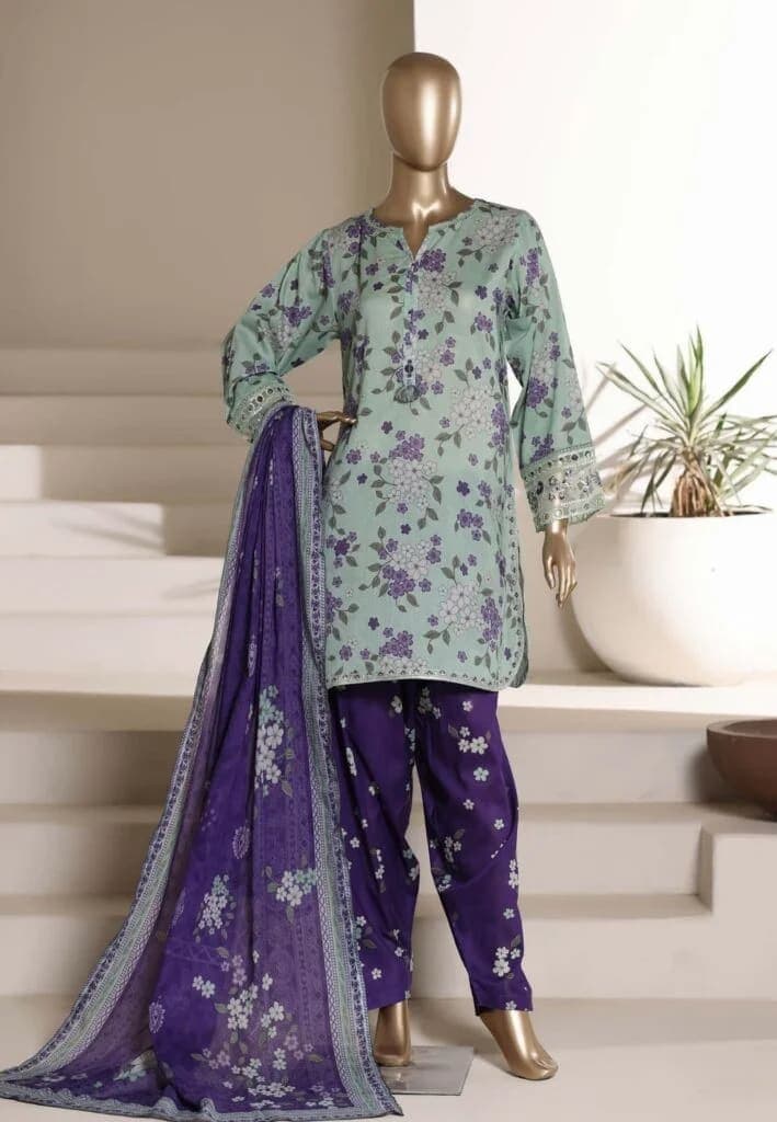 Sada Bahar Malaika Embroidered 3-Piece Shalwar Suit